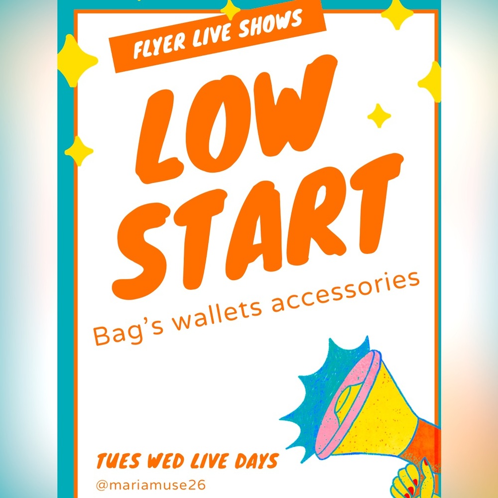 Bags, wallets, and accessories live flyer